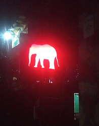 Active board at night