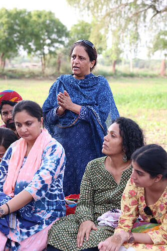 Dr. Swati Jha of Jan Sahas participating in a discussion during the GROW+ field visit in Jodhpur, July 2026