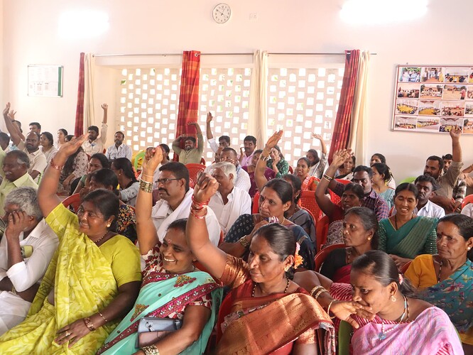 Cooperative board members at the inagurational event of SRI project