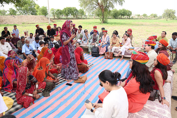 SHG member sharing experiences