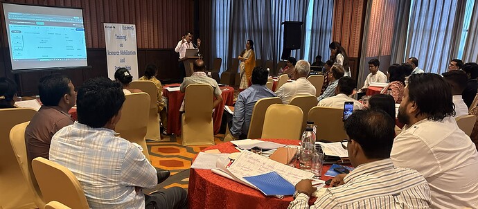 Participants sharing feedback