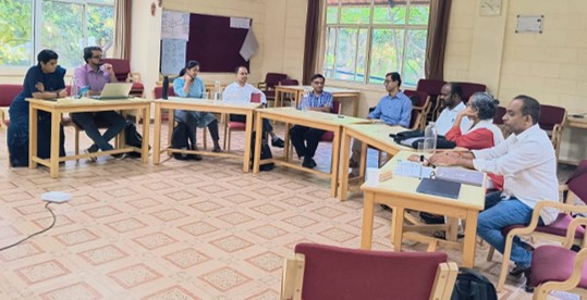 The revisioning meeting of enterprises promoted by the Collective with the consultants at Visthar, Bengaluru